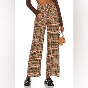Free People Shape Up Trouser Pant in Original Combo
